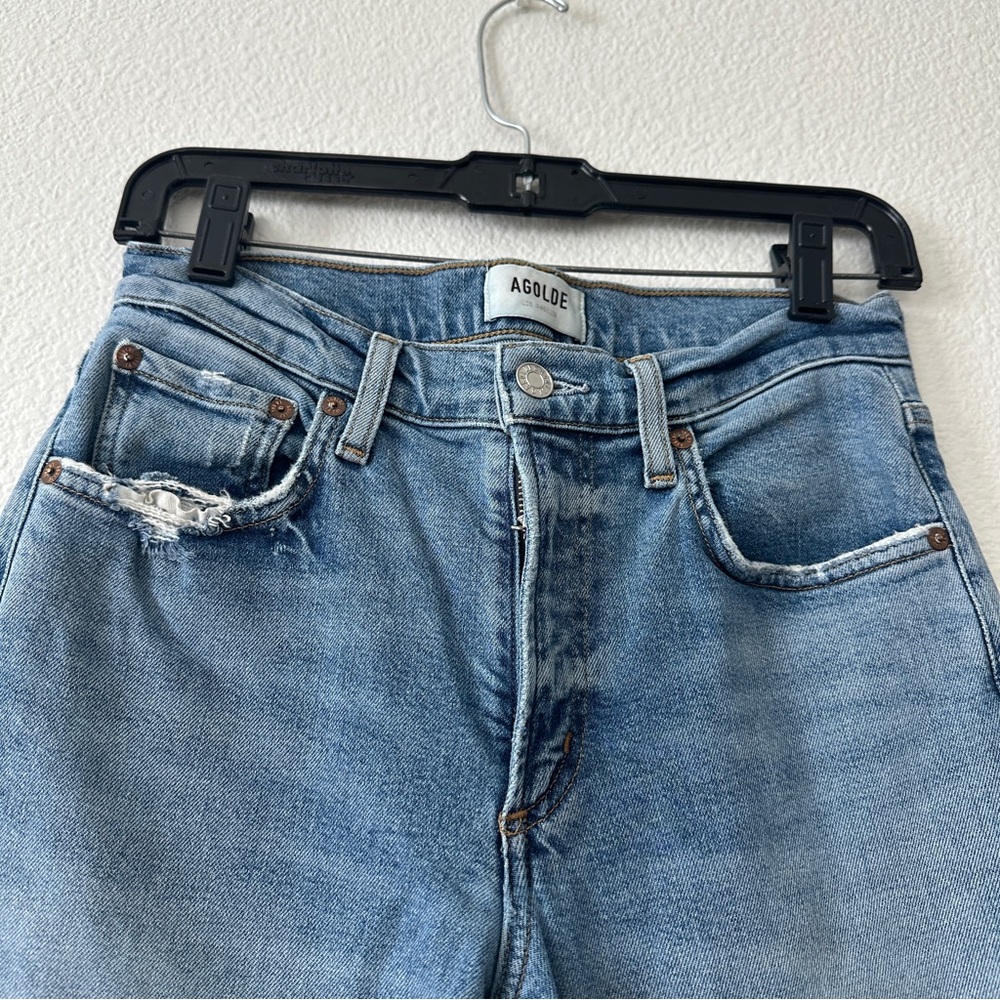 Agolde KYE High Rise Straight Leg  Jeans - Picture 3 of 10